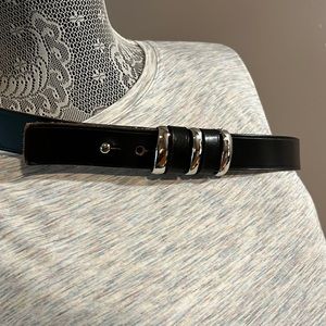 Omega leather belt
